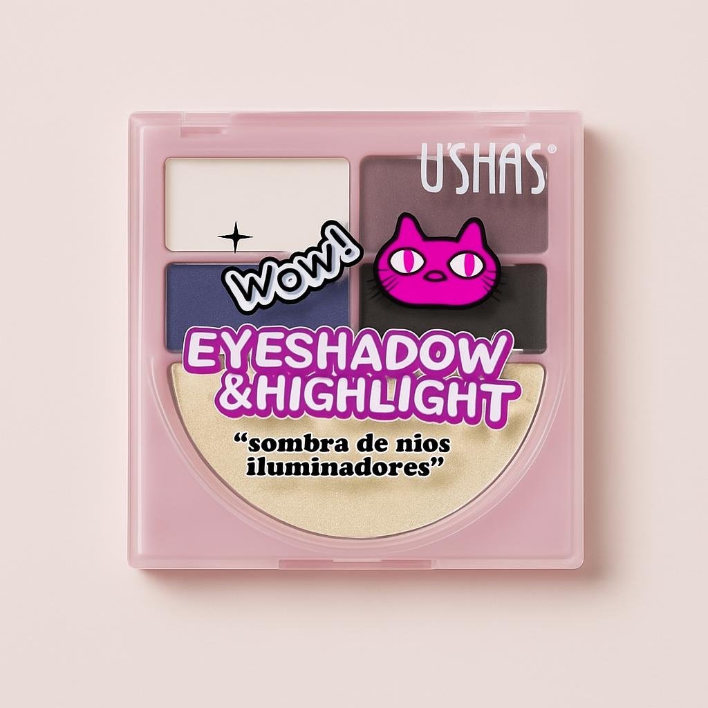 Wow sombras de ojos y iluminador